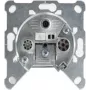 SHIVERPEAKS S/CONN maksimālas savienojamības Antenas sienas kontaktligzda SAT+BK ar Clamp Technology, 1 dB (15-93001)