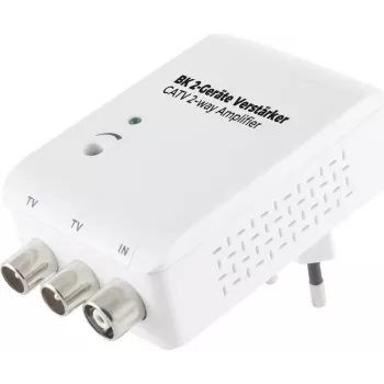 SHIVERPEAKS S/CONN maksimālās savienojamības divu izeju antenas pastiprinātājs, 20 dB, IEC (15-15002)