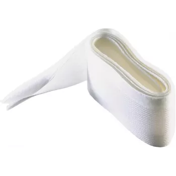 SHIVERPEAKS S/CONN maximum connectivity elastīga kabeļu pārvalka uzmava ar āķu un cilpu stiprinājumu, balta, maksimālais saišķa diametrs 51 mm, 2,0 m (35092-2W)