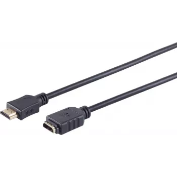 SHIVERPEAKS S/CONN maximum connectivity HDMI pagarinājuma kabelis, HDMI male to HDMI female, zelta pārklājuma kontakti, 4K Ultra HD, 3D, HEAC, 5.0 m (77479-5.0)