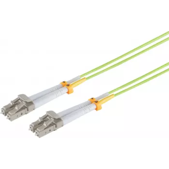 SHIVERPEAKS S/CONN maximum connectivity LC/LC OM5 Duplex optiskās šķiedras savienojuma kabelis, 50/125µm, laima zaļš, 3m 07-500415