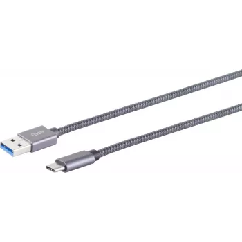 SHIVERPEAKS S/CONN maximum connectivity USB A-C kabelis - USB-A adaptera kabelis, USB-C, 3.2 Gen 2, Pro, 1,5m (13-38150)