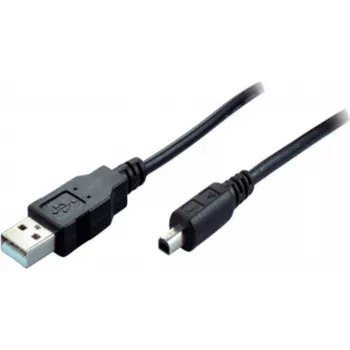 SHIVERPEAKS USB 2.0 Mini kabelis, USB-A tēviņš uz Mini USB-B tēviņš, 1,0 m, melns 11004995