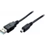 SHIVERPEAKS USB 2.0 Mini kabelis, USB-A tēviņš uz Mini USB-B tēviņš, 1,0 m, melns 11004995