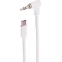 SHIVERPEAKS USB-C audio kabelis, 3,5 mm leņķa TRS, balts, 2 m (BS14-06036)
