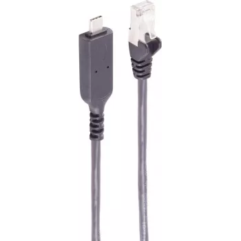 SHIVERPEAKS USB-C uz Gigabit Ethernet adaptera kabelis, 1,5 m, melns (BS13-51155)