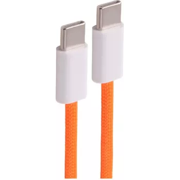 SHIVERPEAKS USB-C uz USB-C pīts tekstila uzlādes kabelis, 2,5 m, 60W Power Delivery, USB 2.0 datu sinhronizācija, oranžs (BS14-21257)