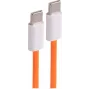 SHIVERPEAKS USB-C uz USB-C pīts tekstila uzlādes kabelis, 2,5 m, 60W Power Delivery, USB 2.0 datu sinhronizācija, oranžs (BS14-21257)