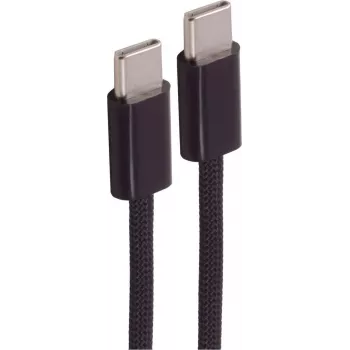 SHIVERPEAKS USB-C uz USB-C kabelis 2.0 240W PD 3.1 EPR, pīts tekstils, 2,5 m, melns BS14-22255