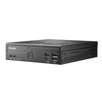 Shuttle DH810S plāns dators bez komponentēm, LGA1150, Intel H81, DDR3L, HDMI, DP, M.2, divi GbE, 8x USB, COM, 24/7