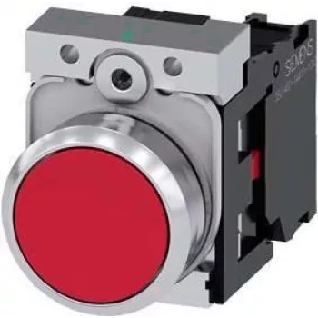 Siemens 3SU1150-0AB20-1CA0 SIRIUS ACT pārslēgšanas slēdzis, 22mm, 2 pozīcijas, 1NO, melns