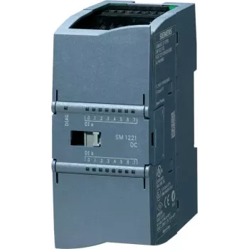 Siemens 6ES7221-1BH32-0XB0 SIMATIC S7-1200 SM 1221 digitālo ieeju modulis, 16 DI, 24 V DC, Sink/Source, skrūvju spailes
