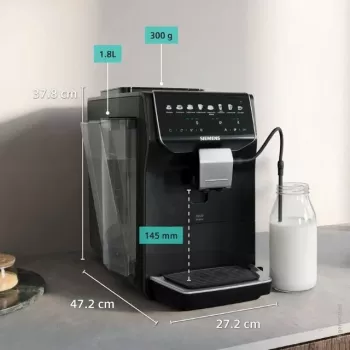 Siemens EQ500 iAroma TP553E07 pilnībā automātisks espresso automāts, Piano Black