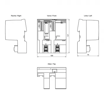 SIEMENS SIMATIC PN/PN Coupler 6ES7158-3AD10-0XA0 | PROFINET IO Coupler tīklu savienošanai