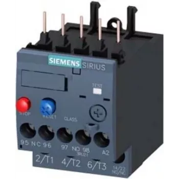 Siemens SIRIUS 3RU2116-1FB0 termiskais pārslodzes relejs, 1,1-1,6 A, 10. klase, S00, kontaktora montāža