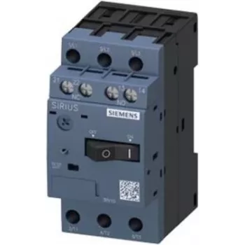 SIEMENS SIRIUS 3RV1011-1JA15 Motoru aizsardzības automātiskais slēdzis, 3-polu, 7...10 A, 130 A īsslēguma atbrīvotājs, S00, skrūvju spailes