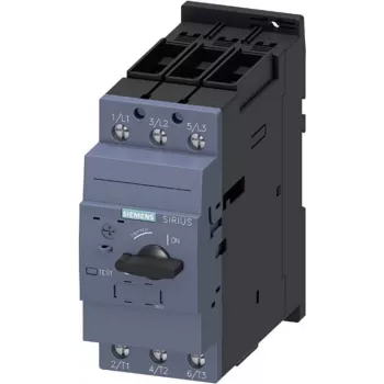 SIEMENS SIRIUS 3RV2031-4WA10 motora aizsardzības automāts, 2,2-3,2 A, Class 10, 690 V AC, 3-polu, skrūvju spailes