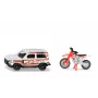 SIKU Blister Land Rover Defender ar KTM motociklu