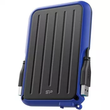 Silicon Power Armor A66 1TB ārējais cietais disks USB 3.2 Gen 1, triecienizturīgs, IPX4 ūdensizturīgs, melns ar sarkanām detaļām