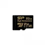 Silicon Power Golden Series 64GB microSDXC atmiņas karte, UHS-I U3, V30, A1, līdz 100 MB/s lasīšana, 80 MB/s rakstīšana, ar SD adapteri