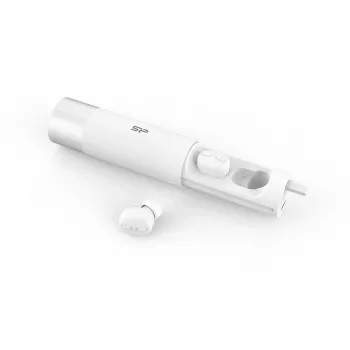 Silicon Power SP5MWASYBP81BT0W 10000mAh Power Bank ar iebūvētu USB-C kabeli - Balta
