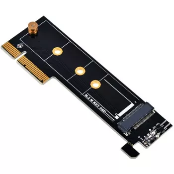 SilverStone ECM25-V2 M.2 NVMe SSD uz PCIe Gen3 x4 adaptera karte ar pilna un zema profila kronšteiniem