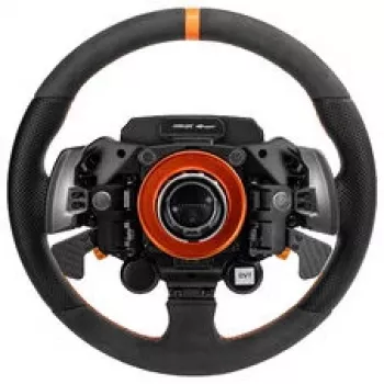 Simagic Zeus Sport stūre - 300mm zamšādas aplis, CNC alumīnijs, RGB pogas, divi oglekļa šķiedras magnētiskie pārslēgi, bezvadu, 50mm QR