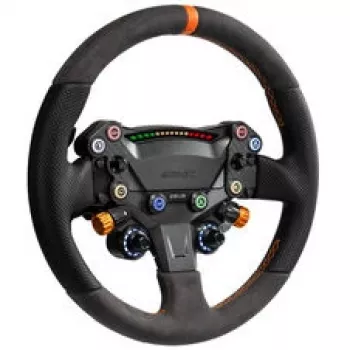 Simagic Zeus Sport stūre - 300mm zamšādas aplis, CNC alumīnijs, RGB pogas, divi oglekļa šķiedras magnētiskie pārslēgi, bezvadu, 50mm QR
