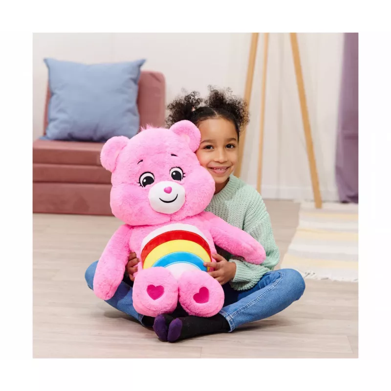 SIMBA-DICKIE Care Bears Cheer Bear Plush 60 cm Pink Rainbow