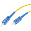 1m Single-Mode SC/UPC uz SC/UPC Simplex optiskās šķiedras savienojuma kabelis, LSZH, dzeltens