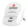 SKROSS Pro+ USB AC30PD pasaules ceļojumu adapteris ar 30W USB-C PD un USB-A