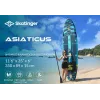 SKT ASIATICUS piepūšamais SUP dēlis 350x89x15 cm joga