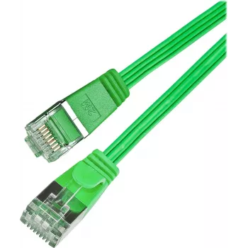 Wirewin SLIM S6 1.5 GN - Cat.6 slaidais tīkla kabelis, STP (PIMF), 1,5 m, zaļš PKW-STP-SLIM-KAT6 1.5 GN