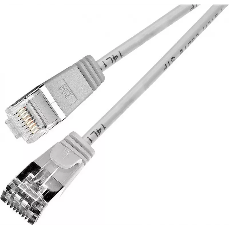 Wirewin SLIM SL6 7,5 m Cat.6 Slim-Light U/FTP tīkla kabelis, pelēks (PKW-LIGHT-STP-K6 7.5)