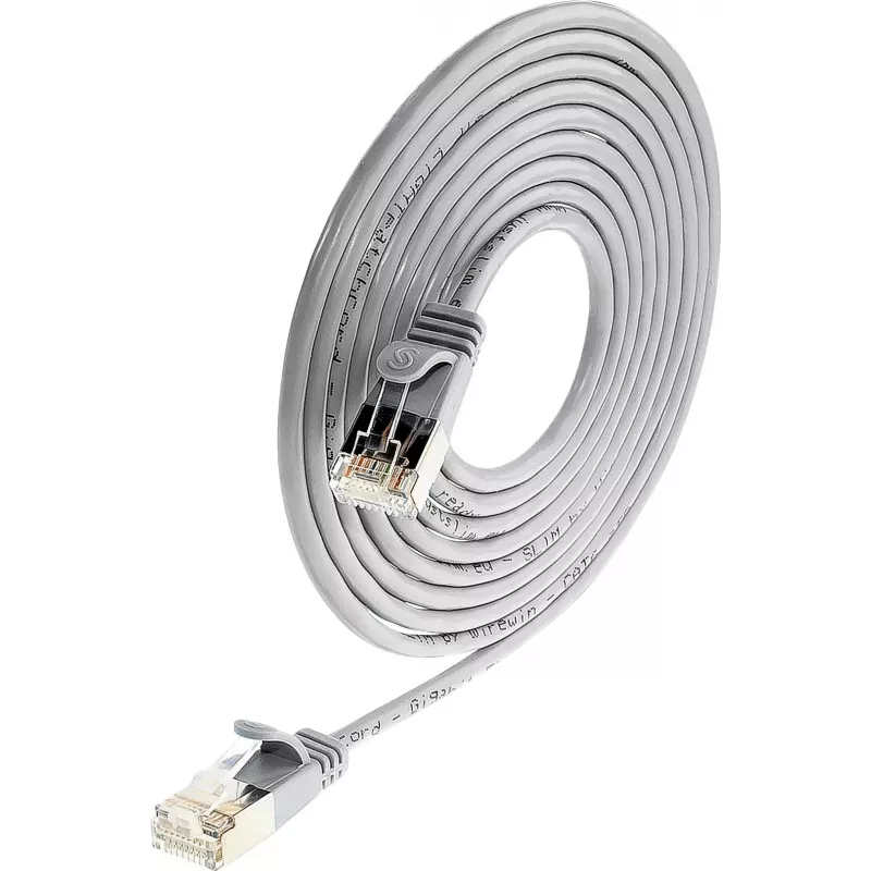Wirewin SLIM SL6 7,5 m Cat.6 Slim-Light U/FTP tīkla kabelis, pelēks (PKW-LIGHT-STP-K6 7.5)