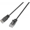 Wirewin SLIM UL6 10 SW - Cat.6 SLIM-Light tīkla kabelis, U/UTP, 10 m, melns PKW-LIGHT-K6 10.0 SW