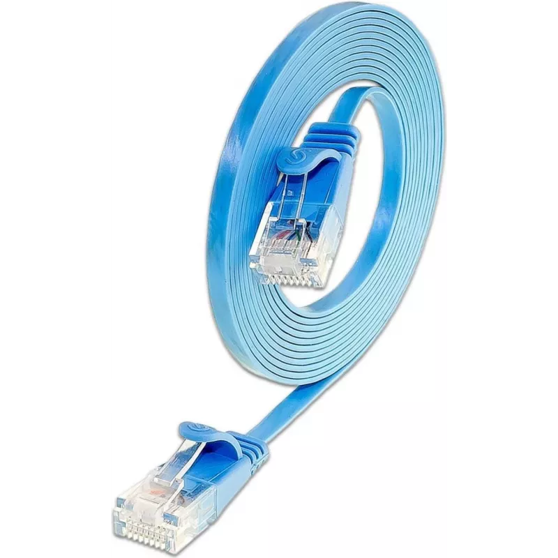 Wirewin Triotronik Cat6 slaidais Ethernet tīkla kabelis 5m zils U/FTP PKW-SLIM-KAT6 5.0 BL