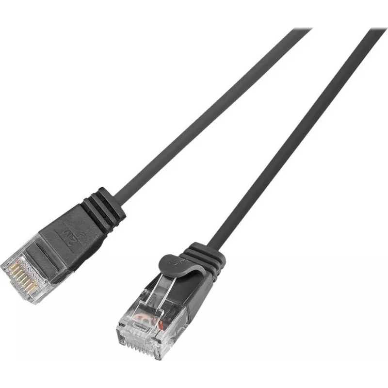 Wirewin Triotronik PKW-LIGHT-K6 5.0 SW Cat6 U/UTP tīkla kabelis, RJ45 male to male, 5m, melns