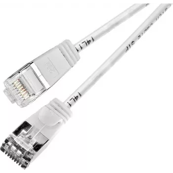 Wirewin Triotronik PKW-LIGHT-STP-K6 0.5 WS Cat6 S/FTP tīkla kabelis, RJ45 tētis-tētis, 0,5 m, balts