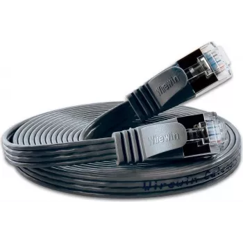 Wirewin Triotronik PKW-STP-SLIM-KAT6 3.0 SW - 3m slaidais Cat6 U/FTP tīkla savienojuma kabelis, melns