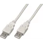 Wirewin USB 2.0 A-A kabelis, 3m, pelēks, USB A-A MM 3.0 GR