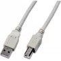 Wirewin USB 2.0 A-B kabelis 1m, pelēks