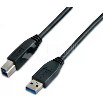 Wirewin USB 3.0 A-B MM 1.8 SW – 1,8 m SuperSpeed USB kabelis, melns