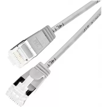 Wirewin Slim Round U/FTP Cat 6a tīkla kabelis, pelēks, 1.0m, 10 Gbps, PoE, elastīgs plāns dizains šaurām vietām (PKW-LIGHT-STP-K6A 1.0)
