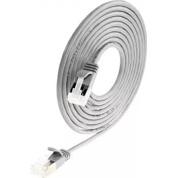 Wirewin PKW-LIGHT-STP-K6A 2.0 Cat 6a U/FTP savienojuma kabelis, 2.0 m, pelēks, PoE, elastīgs