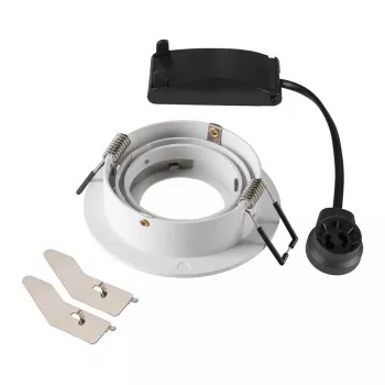 SLV NEW TRIA 75 Iebūvējamais prožektors GU10, balts, 75 mm