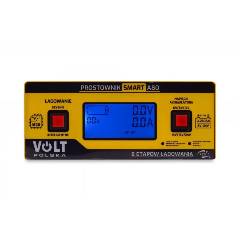 Smart Volt Rectifier Poland 6V/12V/24V 15A A80 Inteliģents Akumulatoru Lādētājs