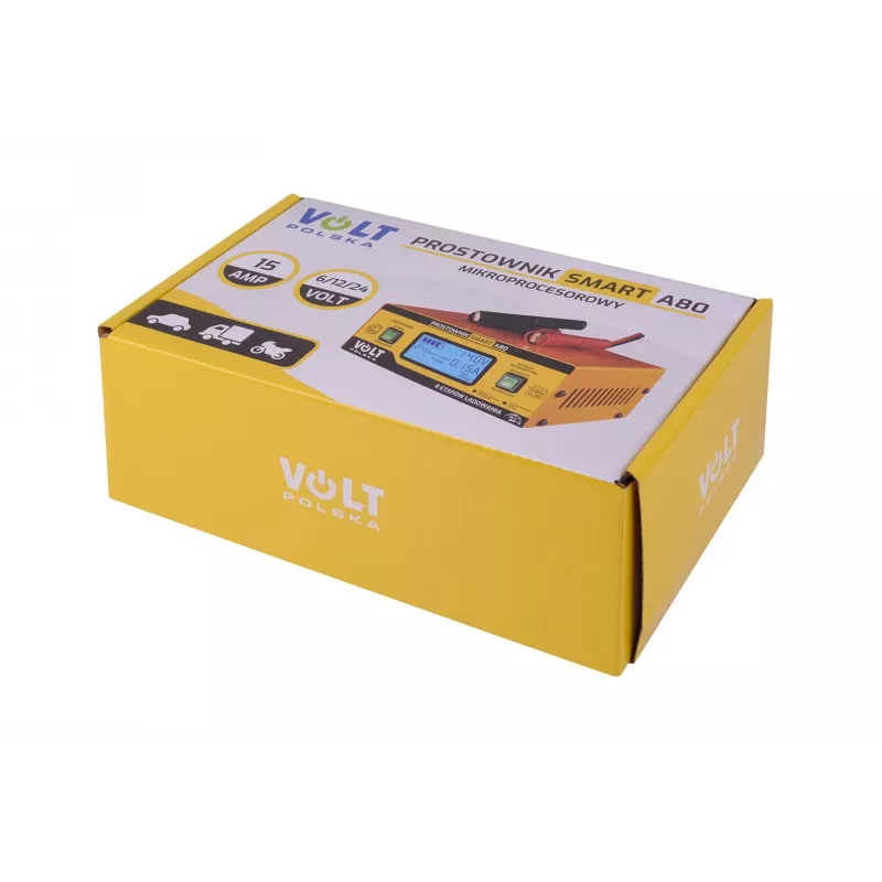 Smart Volt Rectifier Poland 6V/12V/24V 15A A80 Inteliģents Akumulatoru Lādētājs