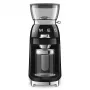 Smeg CGF03BLEU 50. gadu stila konusveida kafijas dzirnaviņas - melnas, 150W, 350g ietilpība