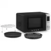 Smeg MOC02BLMEU kombinētā mikroviļņu krāsns, 9 funkcijas, 2100W, matēti melna